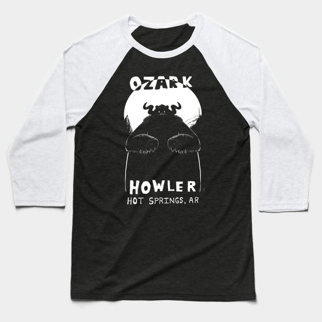 Ozark Howler Baseball T-Shirt by ArtEnceladus